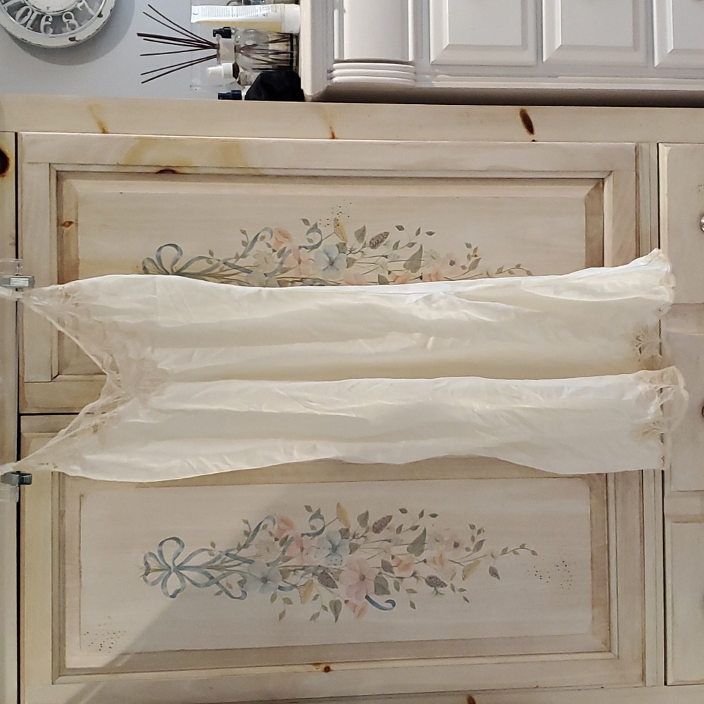 Negligee  Full Slip Lingerie Chemise Lace Sleepwear 34 Vintage Gorgeous